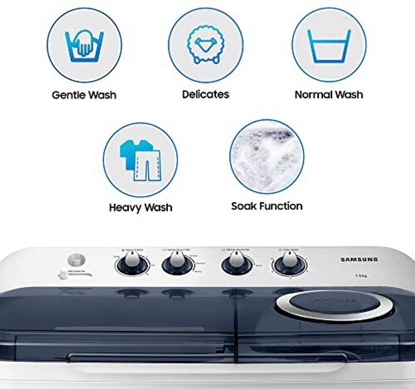 Samsung 7.5 kg 5 star, Air Turbo Drying Semi Automatic Top Load Washing Machine Blue, Grey (WT75M3200LL/TL)-3