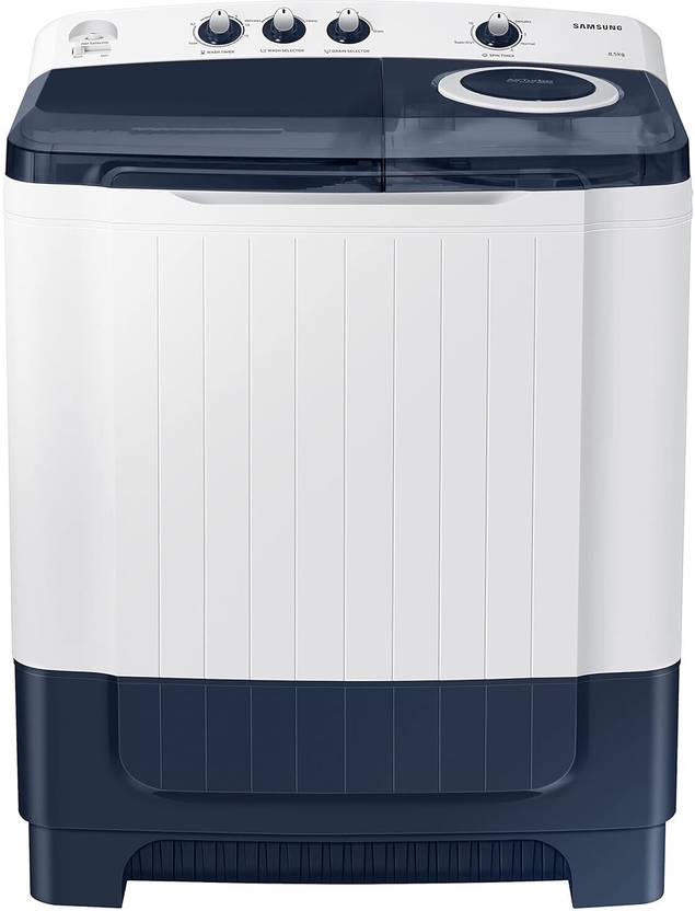 Samsung 8.5 kg 5 Star Hexa Storm Pulsator Semi Automatic Top Load Washing Machine White, Grey (WT85R4200LL/TL)