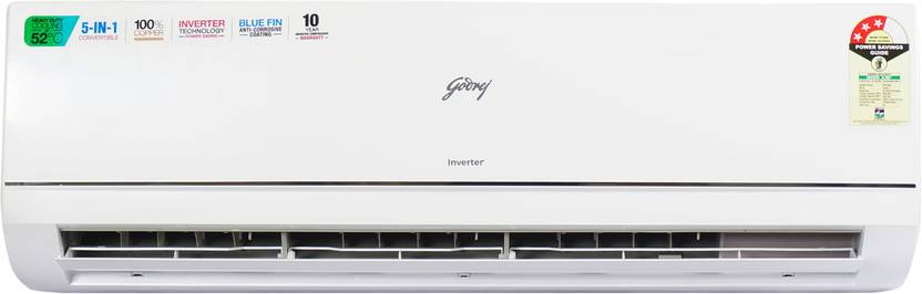 Godrej 2024 Model 1.5 Ton 3 Star Split Inverter AC (SIC 18TTC3-WYQ, White)
