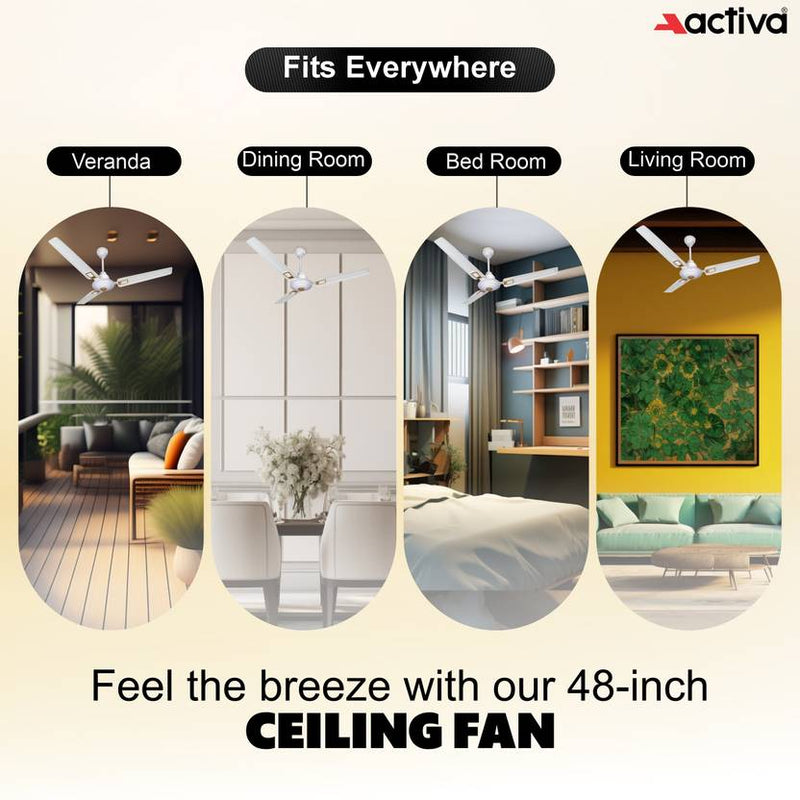 ACTIVA Apsa Deco 1200 MM Ceiling Fan-5