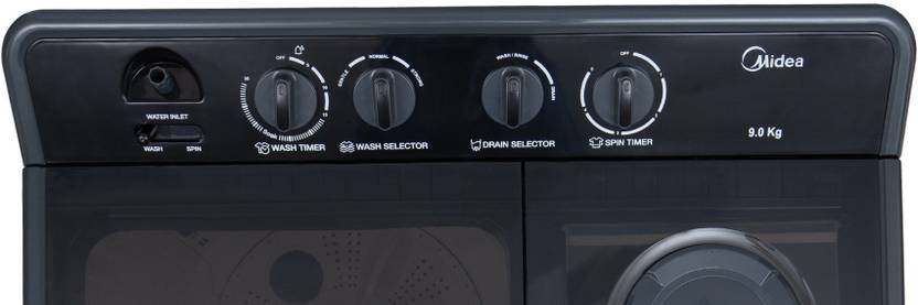 Midea 9 kg 5 Star Rat Away Feature, Air Jet Dry IPX4 Protection Semi Automatic Top Load Washing Machine Black, White (MWMSA090PPG(KW))-3