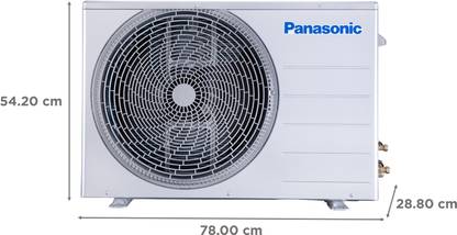 Panasonic 1.5 Ton 3 Star Split AC - White, Gold