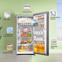 Haier 185 L Direct Cool Single Door 2 Star Refrigerator with DEFT TechnologyLarge Vegetable Box (Moon silver, HED-19TMS-N)