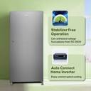 Haier 185 L Direct Cool Single Door 2 Star Refrigerator with DEFT TechnologyLarge Vegetable Box (Moon silver, HED-19TMS-N)