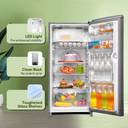 Haier 185 L Direct Cool Single Door 2 Star Refrigerator with DEFT TechnologyLarge Vegetable Box (Moon silver, HED-19TMS-N)
