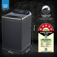Voltas Beko 10 kg Fully Automatic Top Load Washing Machine with In-built Heater Black, Grey (WTL1006UEAH / OBS3060)-3