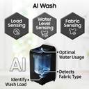 Samsung 12 kg 5 Star, AI Wash, Ecobubble, AI Energy Mode, AI VRT+, Super Speed, Soft Closing Door, Wi-Fi, Digital Inverter, Fully-Automatic Fully Automatic Top Load Washing Machine Grey, Black