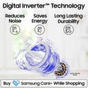 Samsung 12 kg 5 Star, AI Wash, Ecobubble, AI Energy Mode, AI VRT+, Super Speed, Soft Closing Door, Wi-Fi, Digital Inverter, Fully-Automatic Fully Automatic Top Load Washing Machine Grey, Black