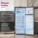 Godrej 308 L Frost Free Double Door 2 Star Refrigerator with Powered by AI Tech With 4-In-1 Convertible Modes And 95%+ Food Surface Disinfection (Steel Rush, RF EON 331B RCIT ST RH)