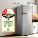 Godrej 308 L Frost Free Double Door 2 Star Refrigerator with Powered by AI Tech With 4-In-1 Convertible Modes And 95%+ Food Surface Disinfection (Steel Rush, RF EON 331B RCIT ST RH)