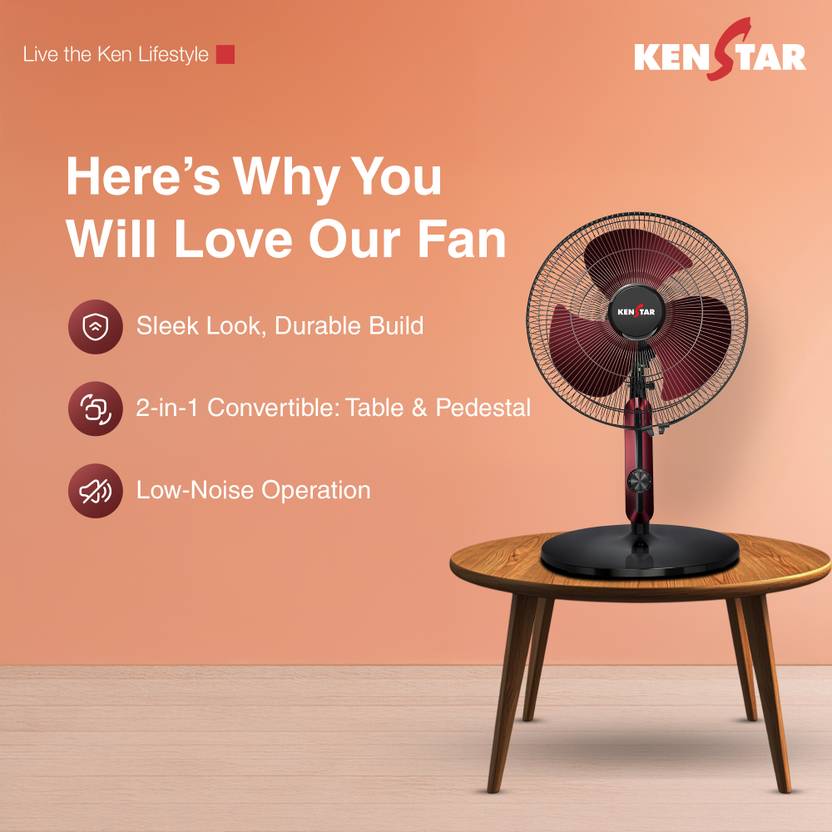 Kenstar Wind Blaze 400 mm Pedestal Fan-3