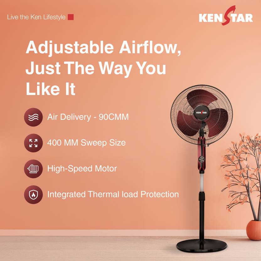 Kenstar Wind Blaze 400 mm Pedestal Fan-2