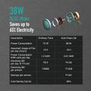 KUHL Platin D8 Stylish 65% Power Saving with 1 Year Warranty BLDC Motor with Remote 1500 mm Ceiling Fan (5 Star | White | Pack of 1)