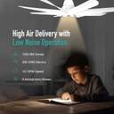 KUHL Platin D8 Stylish 65% Power Saving with 1 Year Warranty BLDC Motor with Remote 1500 mm Ceiling Fan (5 Star | White | Pack of 1)