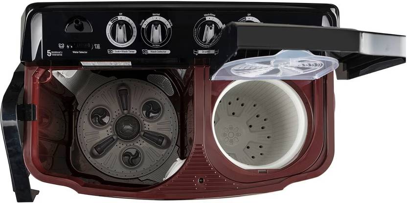 LG 8.5 kg Semi Automatic Top Load Washing Machine Red (P8535SDAZ)-4