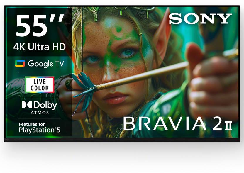 Sony BRAVIA 2 II 139 cm (55 inch) Ultra HD (4K) LED Smart Google TV (K-55S25M2)