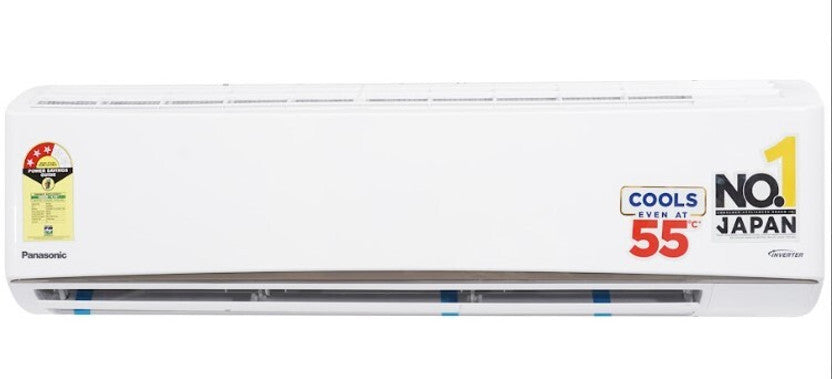 Panasonic RU 7 in 1 Convertible 1.5 Ton 3-Star Inverter Split AC (100% Copper Condenser, CS/CU-RU18BKY-1) PM 0.1 Filter,2Way Swing,Crystal Clean Technology & Shield Blue+