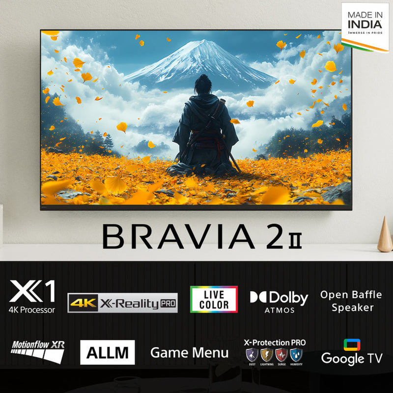 Sony 108 cm (43 inches) BRAVIA 2M2 Series 4K Ultra HD Smart LED Google TV K-43S22BM2