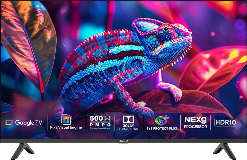 Onida NEXg 138.68 cm (55 inch) Ultra HD (4K) LED Smart Google TV with Nexg Processor,Dolby Vision, Dolby Atmos 24W, MEMC, 60 Hz Refresh Rate with (55UIG-R)-1