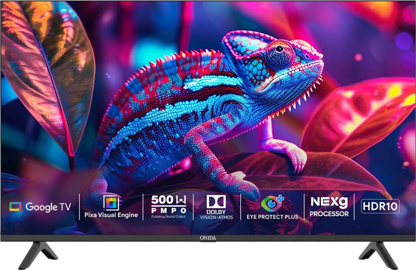 Onida NEXg 138.68 cm (55 inch) Ultra HD (4K) LED Smart Google TV with Nexg Processor,Dolby Vision, Dolby Atmos 24W, MEMC, 60 Hz Refresh Rate with (55UIG-R)