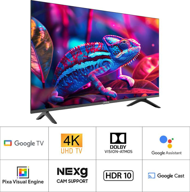 Onida NEXg 138.68 cm (55 inch) Ultra HD (4K) LED Smart Google TV with Nexg Processor,Dolby Vision, Dolby Atmos 24W, MEMC, 60 Hz Refresh Rate with (55UIG-R)-3