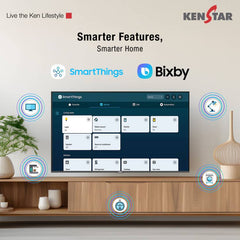 Kenstar 139 cm (55 inch) Ultra HD (4K) LED Smart Tizen TV with Metal Frameless Design 24W Dolby Audio Samsung TV Plus App (100+ Live Channels) Voice (55UHDTDKEETB)-4