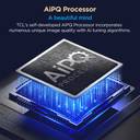 TCL 108 cm (43 inch) Ultra HD (4K) LED Smart Google TV 2025 Edition with MEMC | Dolby Vision-Atmos | HVA Panel & Metallic Bezel-Less (43V6C)