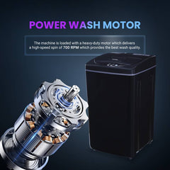 Onida 6.5 kg 5 Star Bubble Drum Wash Waterfall Technology Fully Automatic Top Load Washing Machine Black (T65CDN)-3