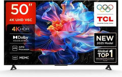 TCL 126 cm (50 inch) Ultra HD (4K) LED Smart Google TV 2025 Edition with MEMC | Dolby Vision-Atmos | HVA Panel & Metallic Bezel-Less