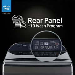Voltas Beko 10 kg Fully Automatic Top Load Washing Machine with In-built Heater Black, Grey (WTL1006UEAH / OBS3060)-4