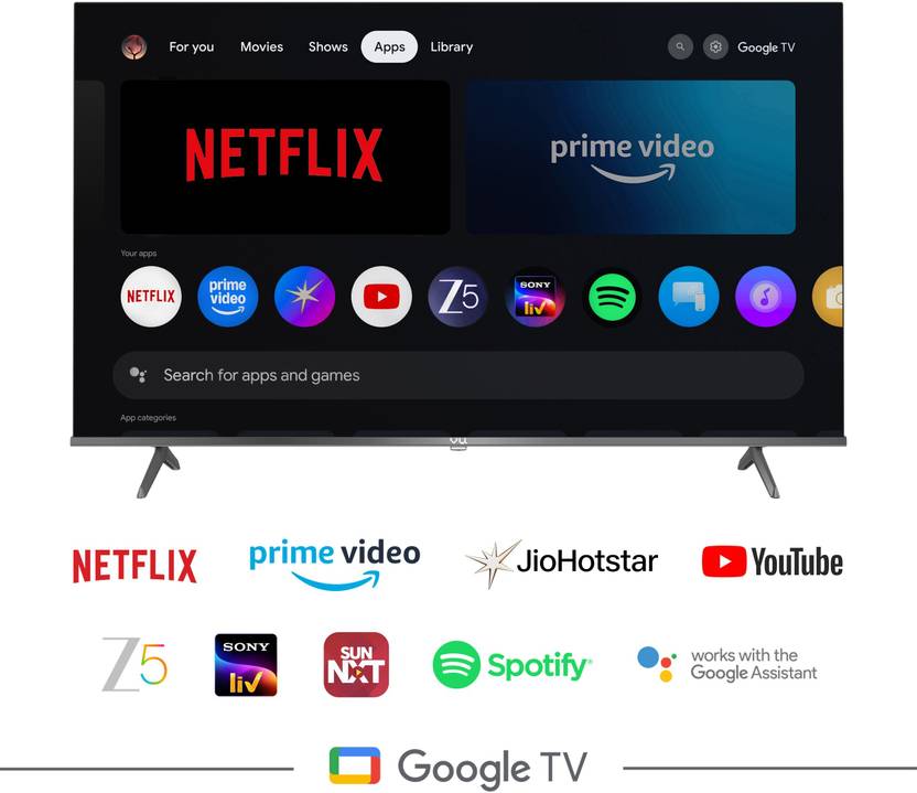 Vu GloQLED 139 cm (55 inch) QLED Ultra HD (4K) Smart Google TV (55GLOQLED25)-3