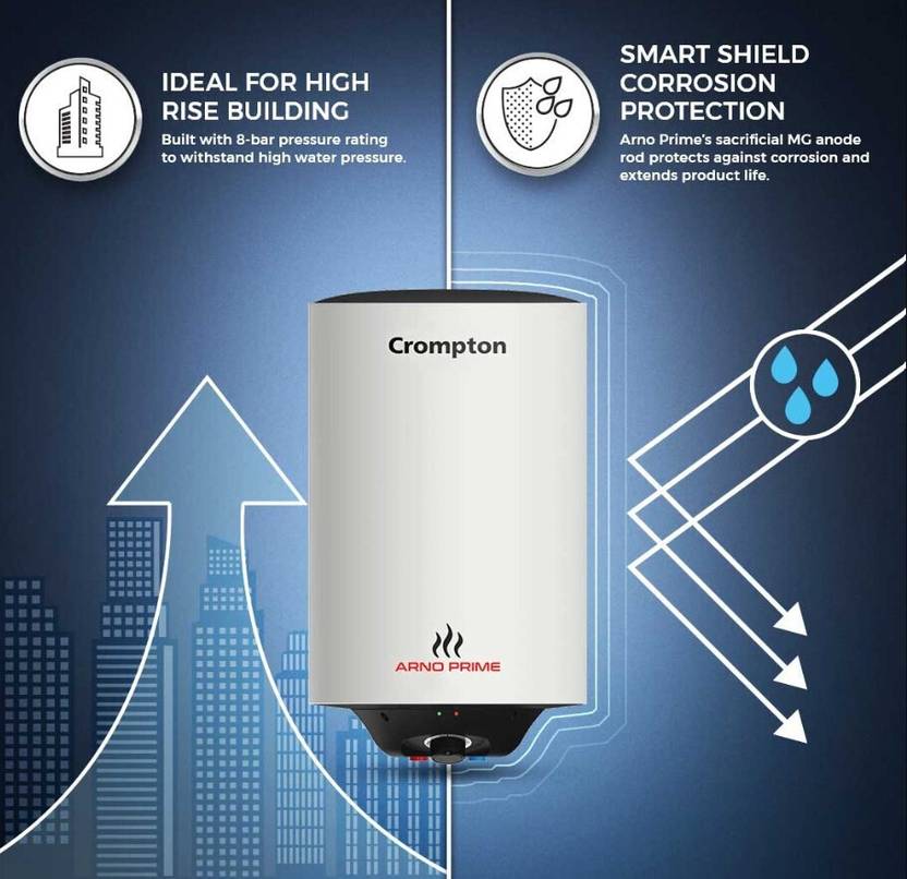 Crompton ASWH-6625(Arno Prime) 25 L Storage Water Geyser-4