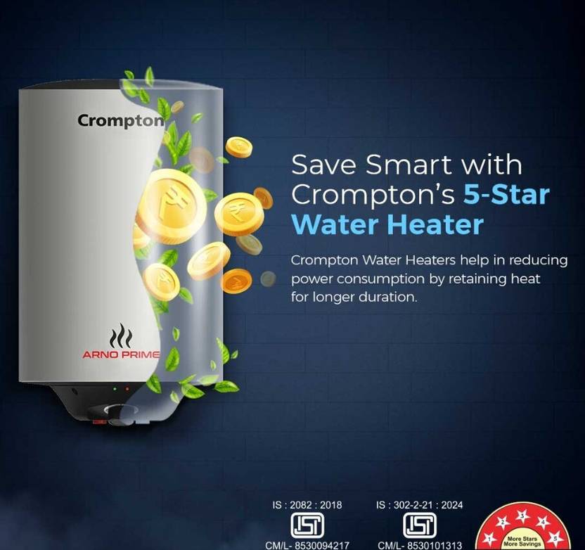 Crompton ASWH-6625(Arno Prime) 25 L Storage Water Geyser-3