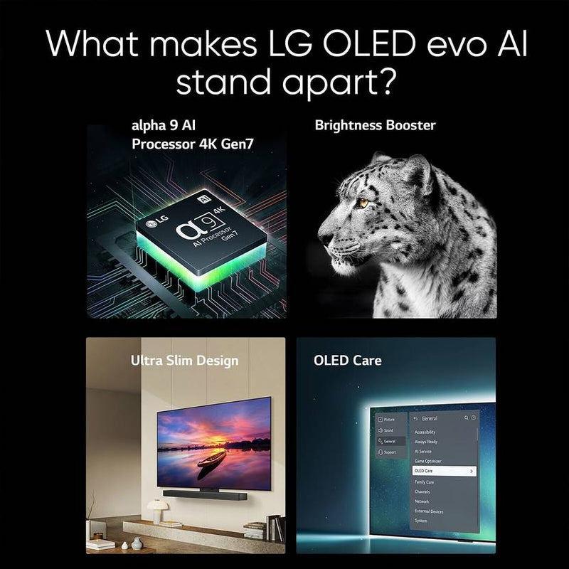 LG AI TV OLED evo C4 139 cm (55 inch) OLED Ultra HD (4K) Smart WebOS TV with Alpha 9 AI Processor 4K Gen7 (OLED55C46LA)-4