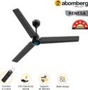 Atomberg Renesa with 3 Year Warranty BLDC Motor with Remote 1200 mm Ceiling Fan (5 Star | Midnight, Black | Pack of 1)