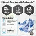 Samsung 12 kg 5 Star, AI Wash, Ecobubble, AI Energy Mode, AI VRT+, Super Speed, Soft Closing Door, Wi-Fi, Digital Inverter, Fully-Automatic Fully Automatic Top Load Washing Machine Grey, Black