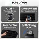 Samsung 12 kg 5 Star, AI Wash, Ecobubble, AI Energy Mode, AI VRT+, Super Speed, Soft Closing Door, Wi-Fi, Digital Inverter, Fully-Automatic Fully Automatic Top Load Washing Machine Grey, Black