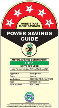 Godrej 234 L Direct Cool Single Door 5 Star Refrigerator with Energy Efficient Inverter Compressor And Jumbo Vegetable Tray