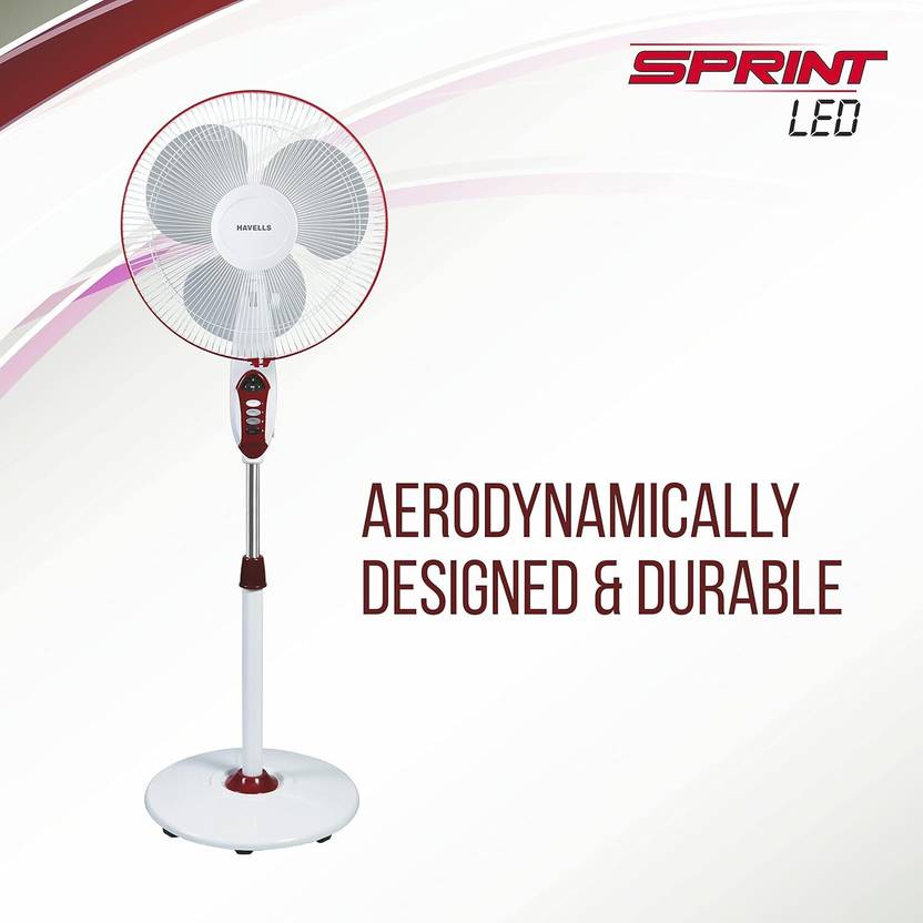 HAVELLS Sprint LED Energy Saving 400 mm Pedestal Fan-2