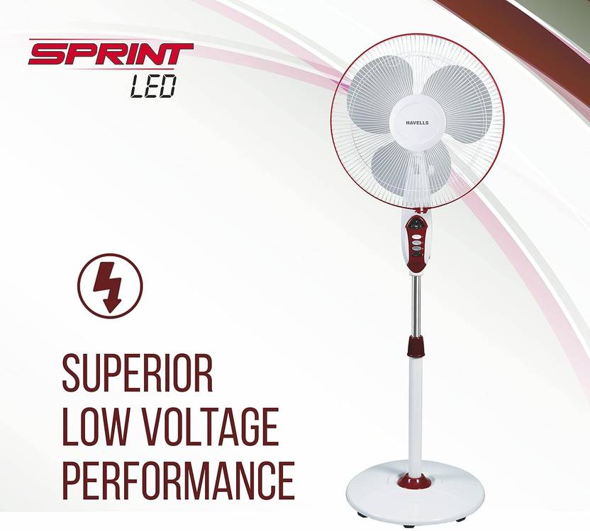 HAVELLS Sprint LED Energy Saving 400 mm Pedestal Fan-5