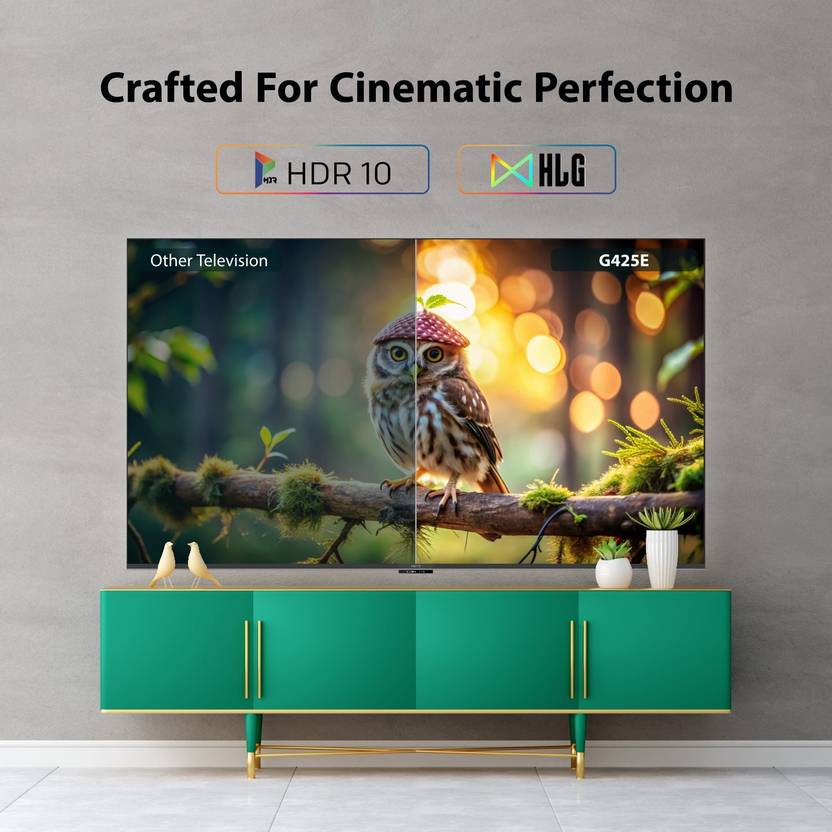 Metz Frameless 138 cm (55 inch) Ultra HD (4K) LED Smart Google TV with 30W Sound Output, Dolby Audio, HDR 10, HLG, Micro Border Design, 32GB Storage, (55G425E)-4