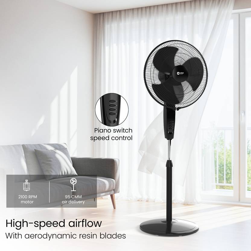 Orient Electric Stand 87 HS Ultra High Speed 400 mm Pedestal Fan-2