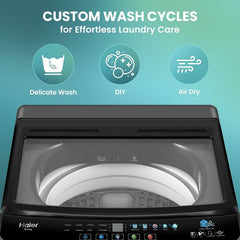 Haier 10.5 kg With Ultra Fresh Air Technology, Oceanus Wave Steel Drum, Balance Clean Pulsator, Custom Wash Cycles with 15 Mins Quick Wash, Magic (ETL105-CAFS8)-3
