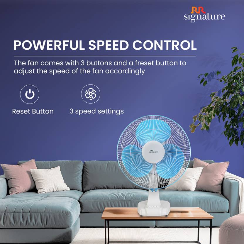 RR Centaur Anti Rust, High Air Delivery, Ultra High Speed 400 mm Table Fan-5