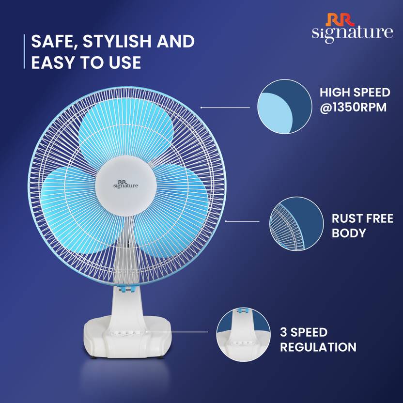 RR Centaur Anti Rust, High Air Delivery, Ultra High Speed 400 mm Table Fan-4