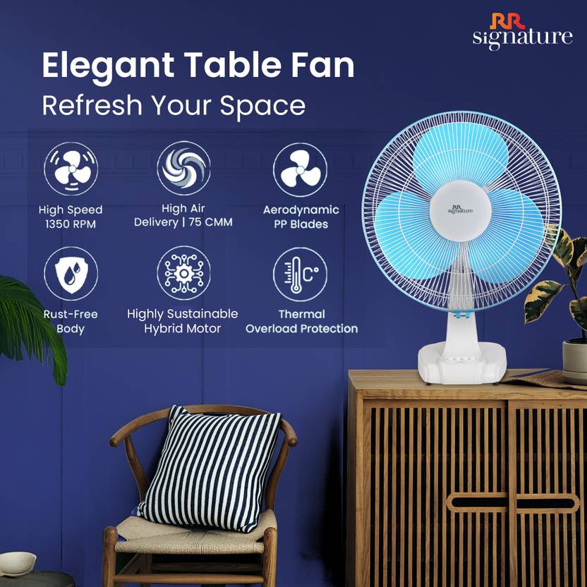 RR Centaur Anti Rust, High Air Delivery, Ultra High Speed 400 mm Table Fan-3