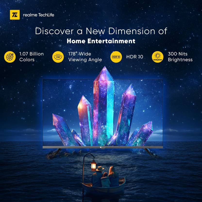 Realme TechLife 139 cm (55 inch) Ultra HD (4K) LED Smart Google TV (55UHDGDRDDVB)-2