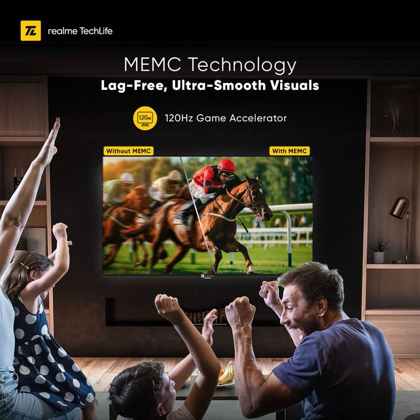 Realme TechLife 109 cm (43 inch) Ultra HD (4K) LED Smart Google TV with 5.0 with Dolby Audio, and 40 W downfiring speaker (43UHDGDRVSAB)-4
