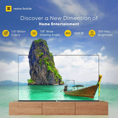 Realme TechLife 109 cm (43 inch) Ultra HD (4K) LED Smart Google TV with 5.0 with Dolby Audio, and 40 W downfiring speaker (43UHDGDRVSAB)-3