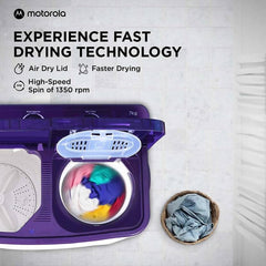 Motorola 7 kg Semi Automatic Top Load Washing Machine White, Purple (MTSA705NNNDP)-2
